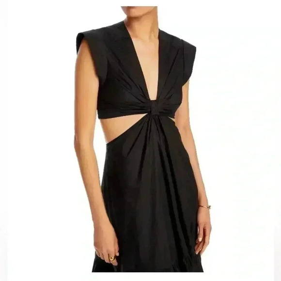 NWOT Jason Wu v-neck cutout midi dress sz  S - Picture 5 of 8